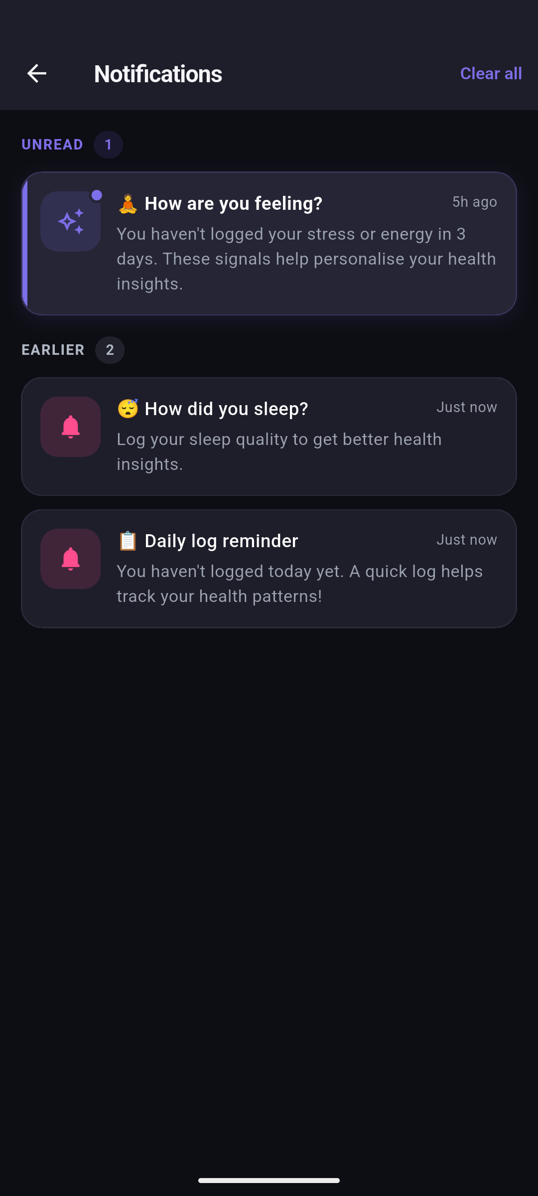 Flowly app screen