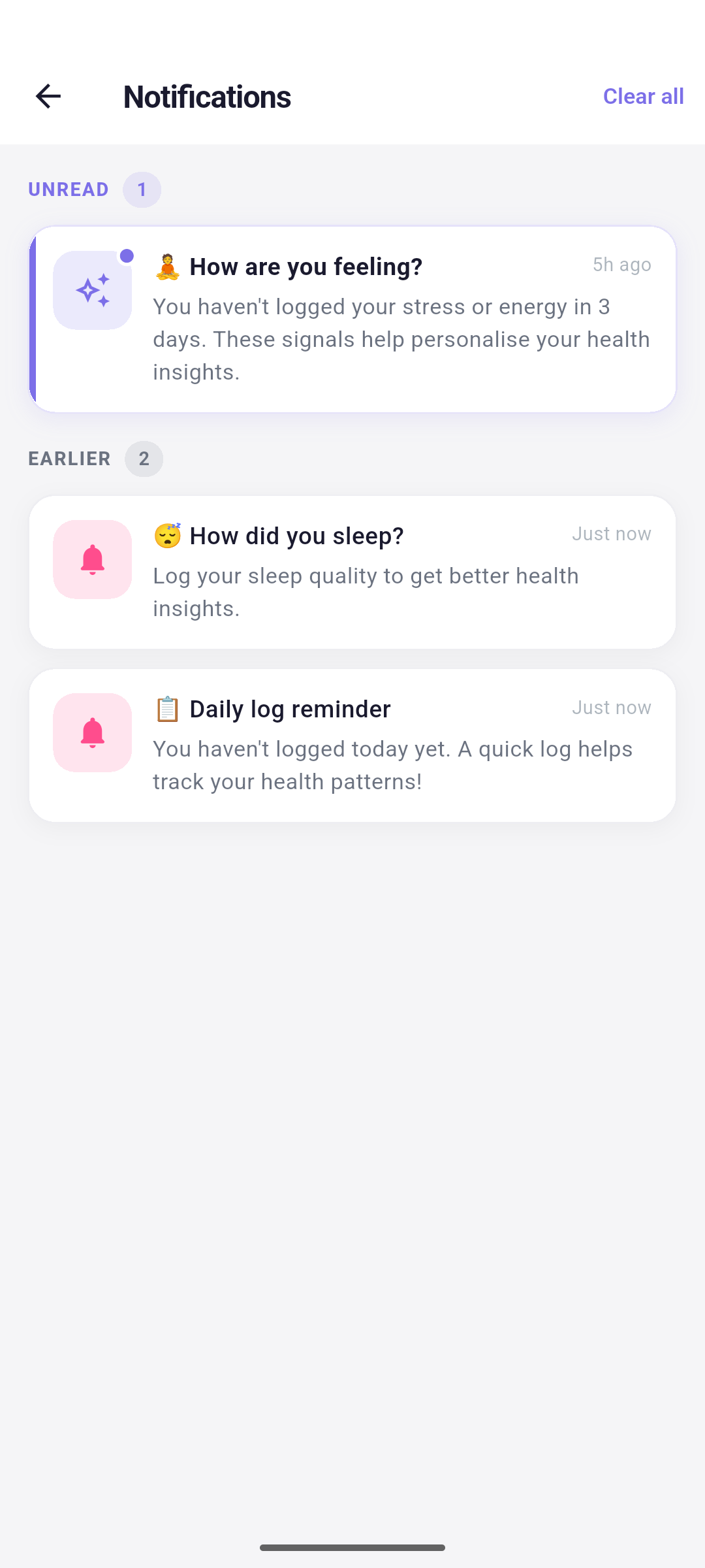 Flowly app screen