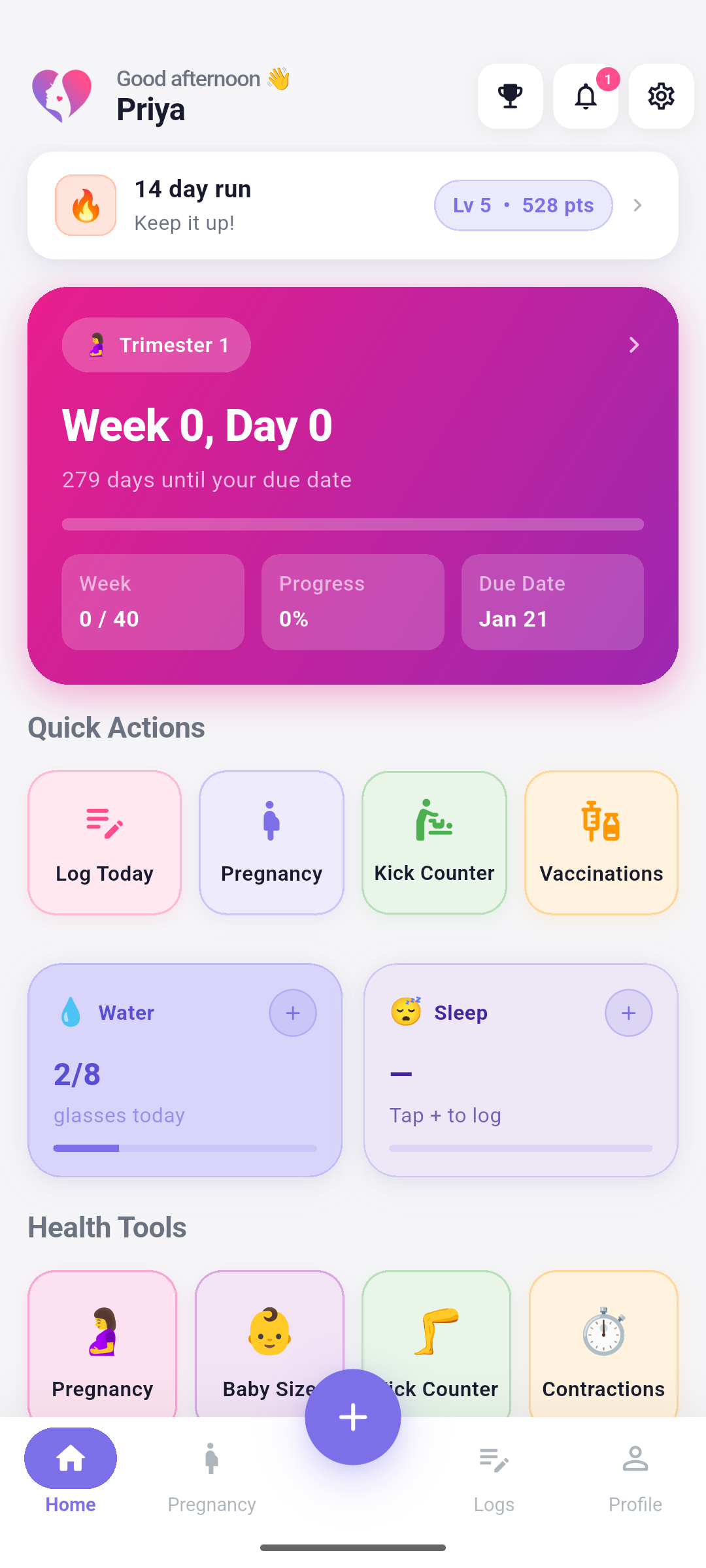 Flowly app screen