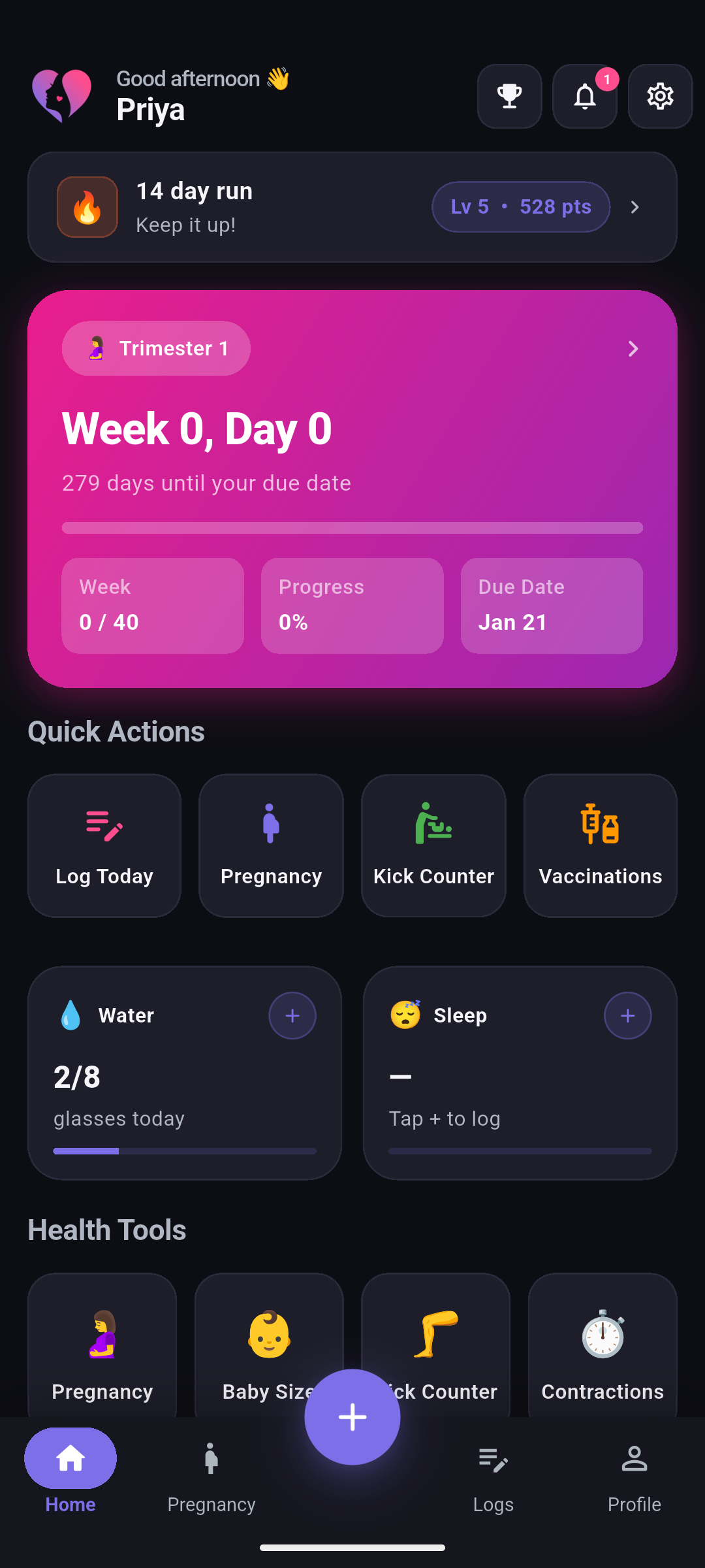 Flowly app screen