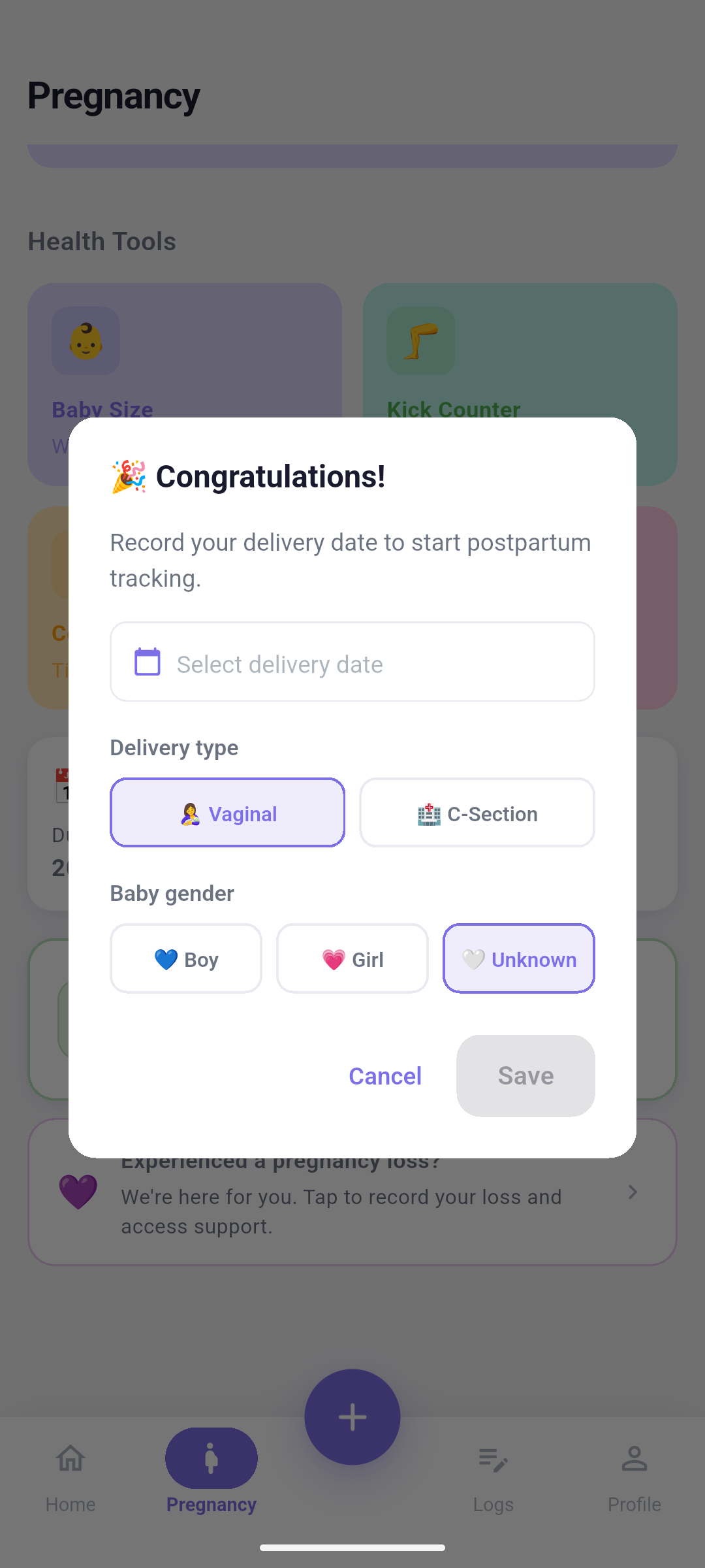 Flowly app screen