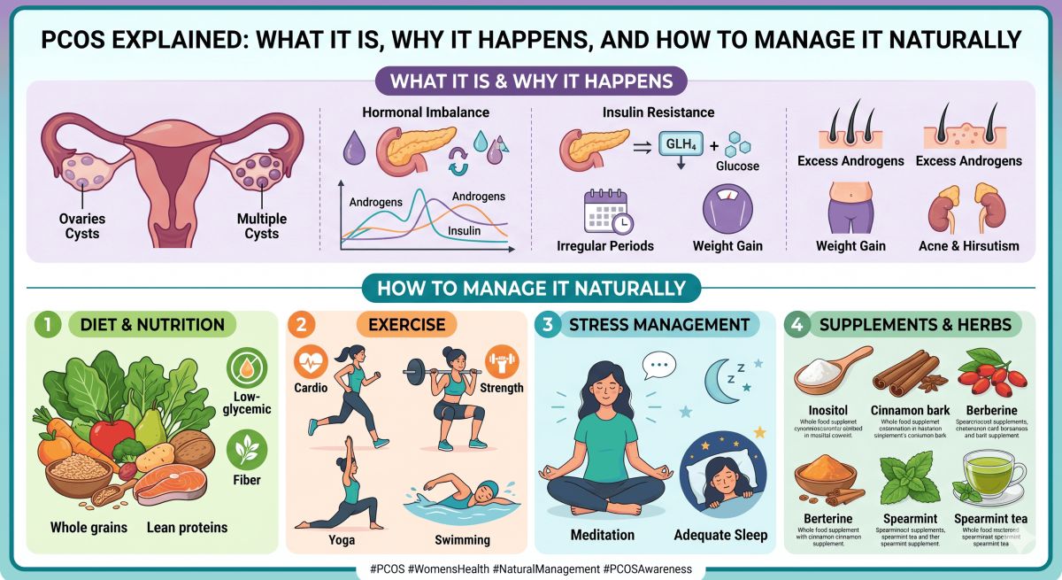 PCOS Explained: What It Is, Why It Happens, and How to Manage It Naturally