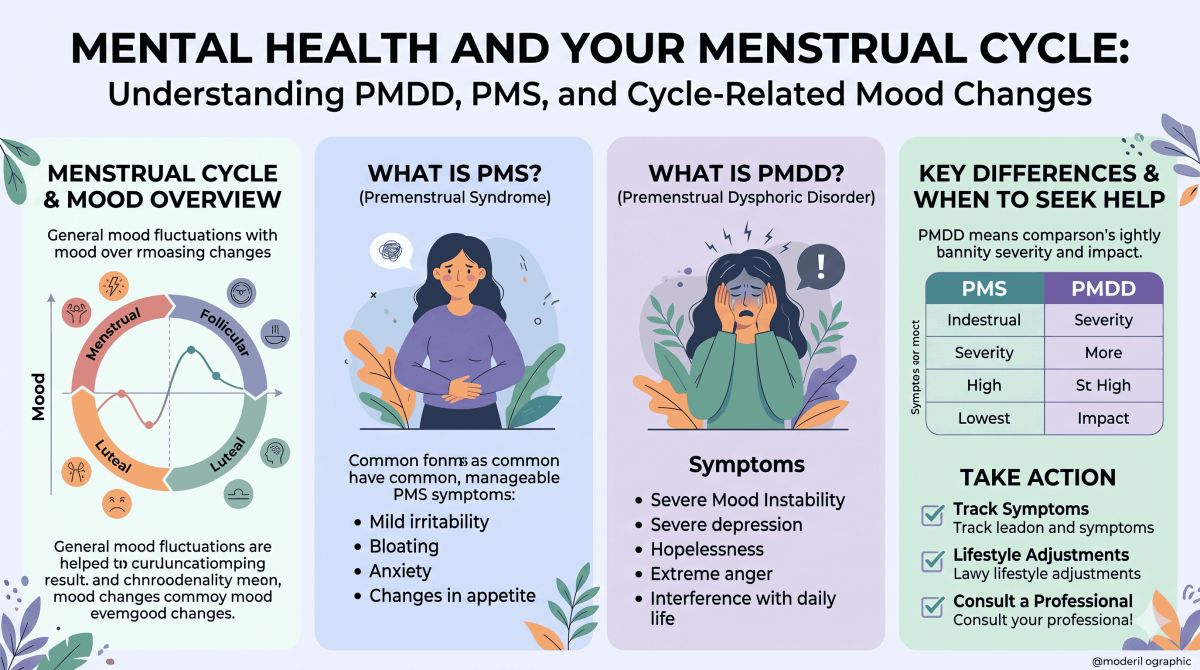 Mental Health and Your Menstrual Cycle: Understanding PMDD, PMS, and Cycle-Related Mood Changes